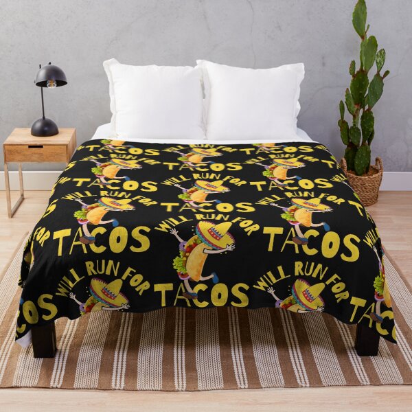 Item preview, WILL RUN FOR TACOS, FUNNY TACOS, KEEP FIT TACOS, designed and sold by R B Chrystal.