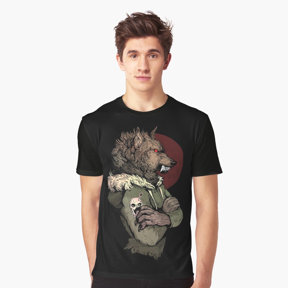 Item preview, Graphic T-Shirt designed and sold by WOLFSKULLJACK.