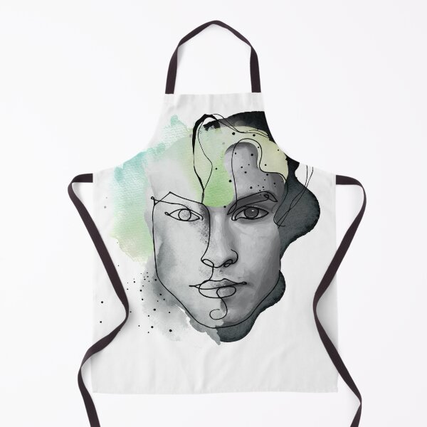 Item preview, male portrait, illustration with watercolors designed and sold by TrueType.