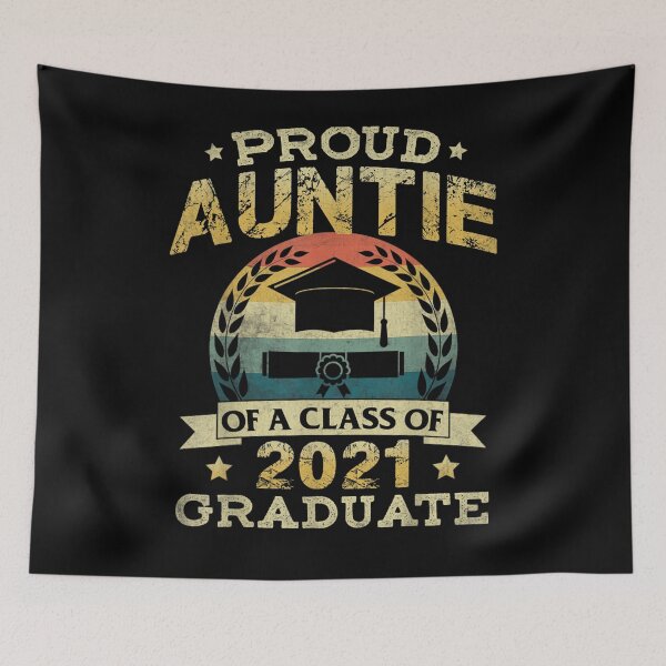 Item preview, Proud Auntie Of A Class Of 2021 Graduate Vintage  designed and sold by mylahKristian.