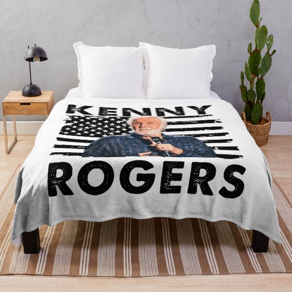Item preview, Retro American Flag Kenny Rogers Music Gift designed and sold by IslaKhan.