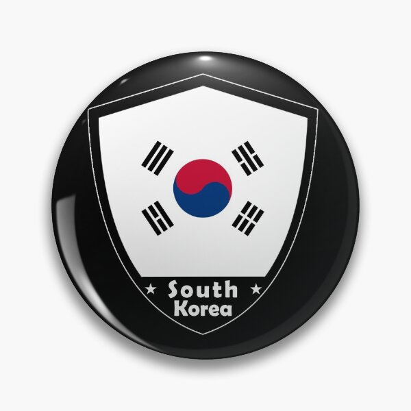 Artikelvorschau, Südkorea-Flaggenabzeichen entworfen und verkauft von Gina-Driada.
