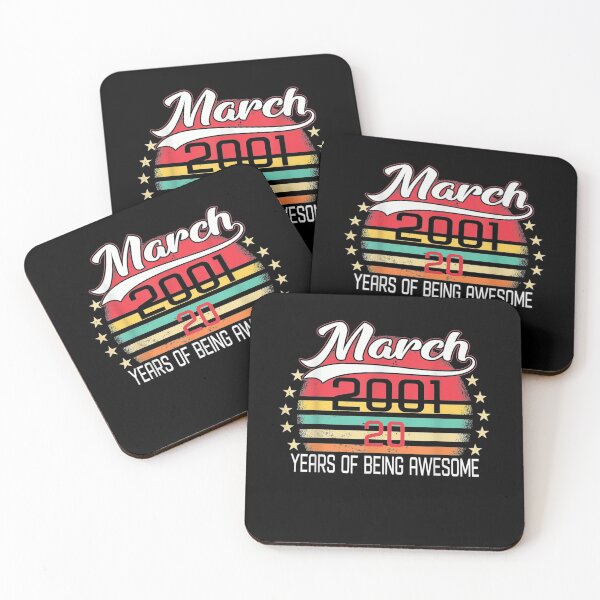 Item preview, Vintage March 2001 20th Birthday Retro 20 Years Old  designed and sold by mylahKristian.