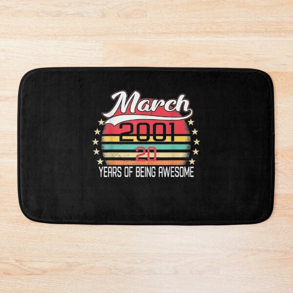 Item preview, Vintage March 2001 20th Birthday Retro 20 Years Old  designed and sold by mylahKristian.