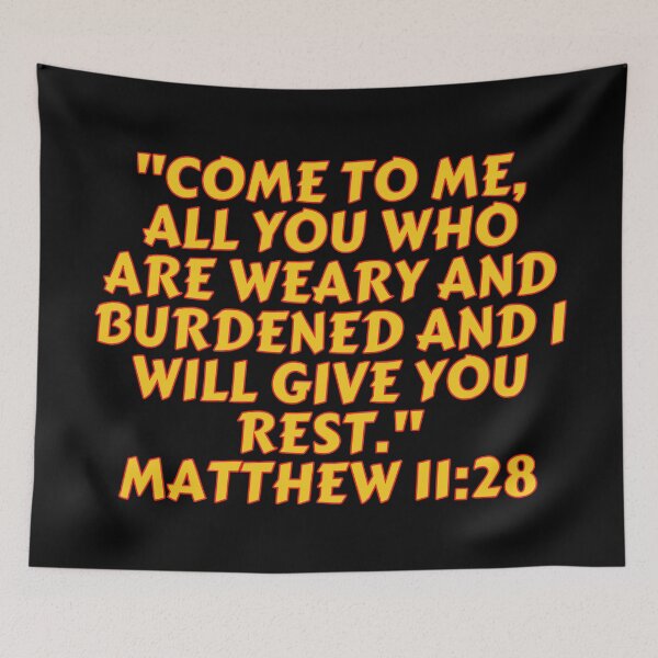 Item preview, Bible Verse Matthew 11:28 designed and sold by Prayingwarrior.