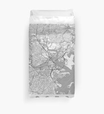 Boston Map Line Duvet Cover