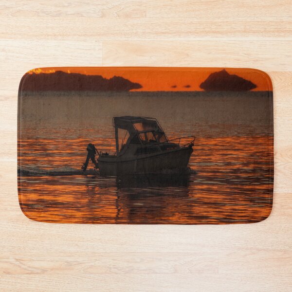 Item preview, Boat in the Mediterranean sea  designed and sold by ritadilalla.