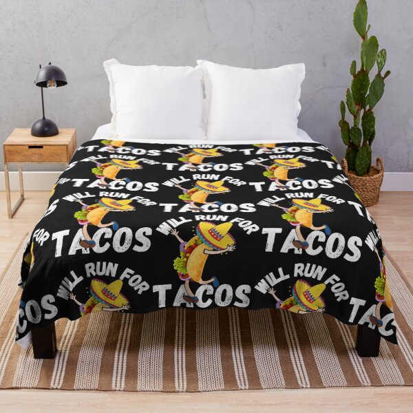 Item preview, WILL RUN FOR TACOS, FUNNY TACOS, KEEP FIT TACOS, designed and sold by R B Chrystal.