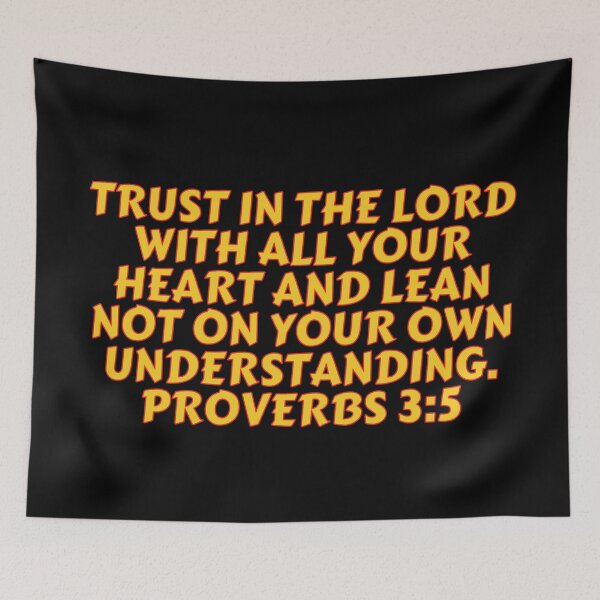 Item preview, Bible Verse Proverbs 3:5 designed and sold by Prayingwarrior.