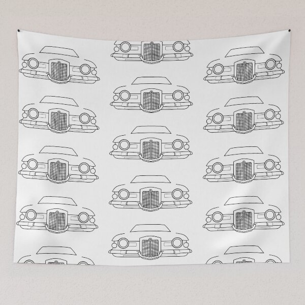 Item preview, Stutz Blackhawk 1970s-1980s classic car black outline graphic designed and sold by soitwouldseem.