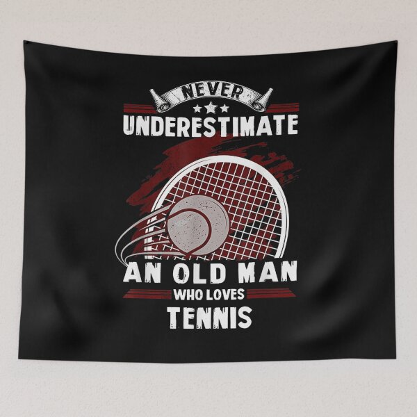 Item preview, Never Underestimate An Old Man Who Loves Tennis  designed and sold by saigeorion.