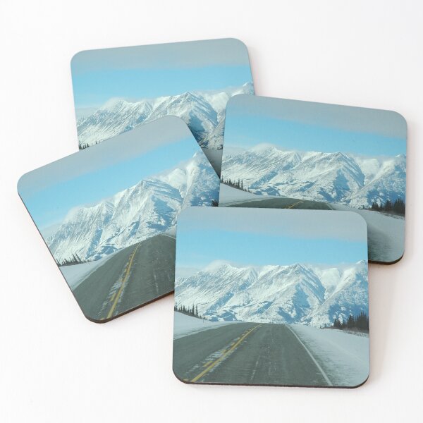 Item preview, White Winter Mountain Road - Yukon  designed and sold by CAFACES.