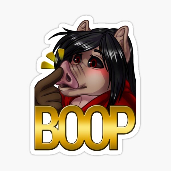 Boop Emote Sticker