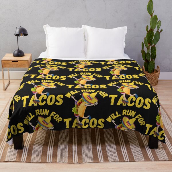 Item preview, WILL RUN FOR TACOS, FUNNY TACOS, KEEP FIT TACOS, designed and sold by R B Chrystal.