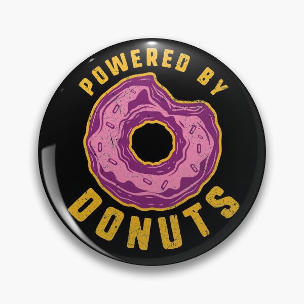 Item preview, Powered By Donut — Cute Donuts Lovers designed and sold by MintaApparel.