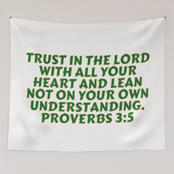 Item preview, Bible Verse Proverbs 3:5 designed and sold by Prayingwarrior.