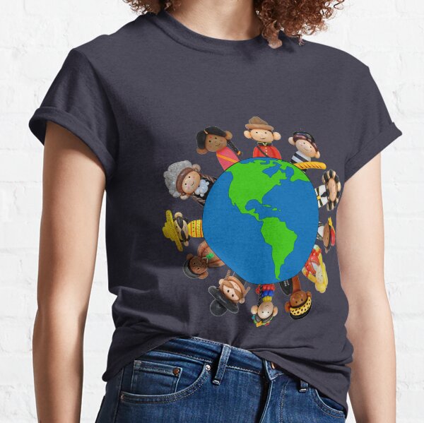 Its A Balloon World After All Globe Classic T-Shirt