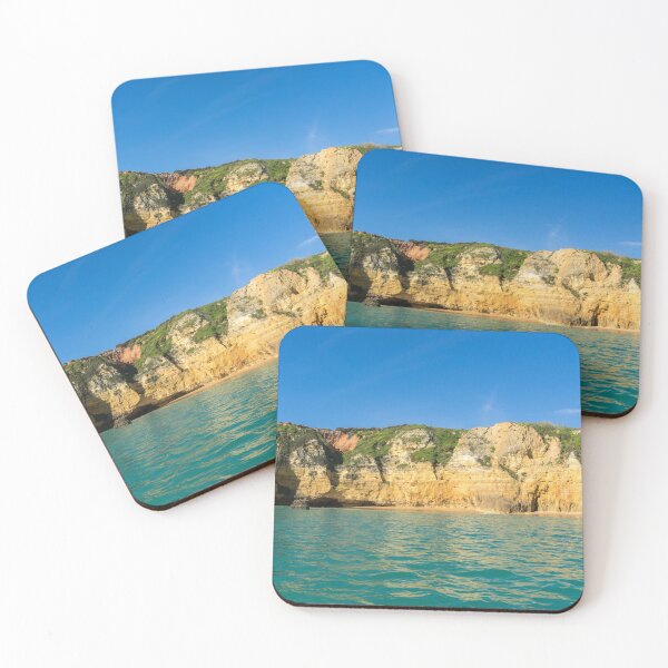 Item preview, Algarve Gold Coast Magic - Sailing by Colorful Cliffs in Lagos Portugal designed and sold by Georgia Mizuleva.