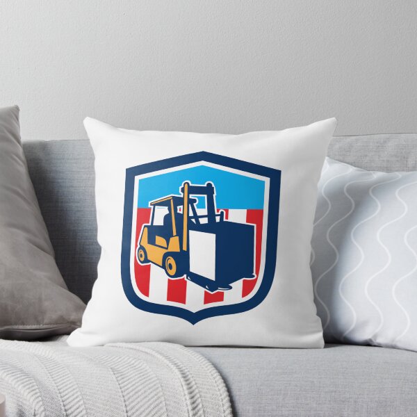 Item preview, Forklift Truck Materials Logistics Shield Retro designed and sold by patrimonio.
