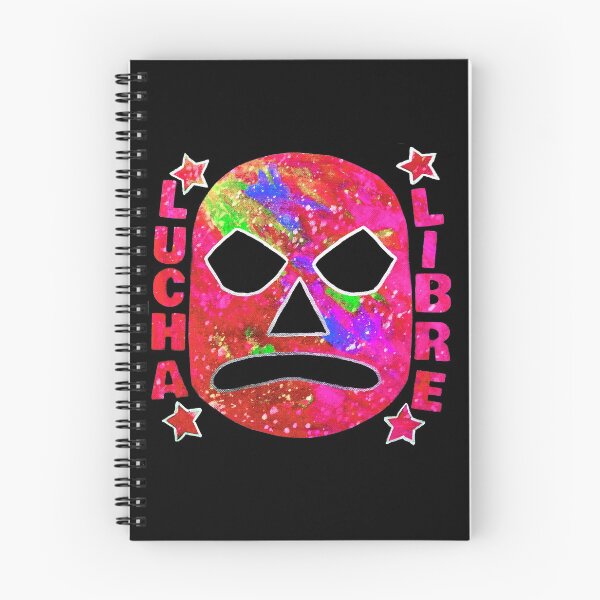 Item preview, Lucha Libre Star (Red) - original acrylic and spray paint work on 10x10" canvas designed and sold by PixelPalmer.