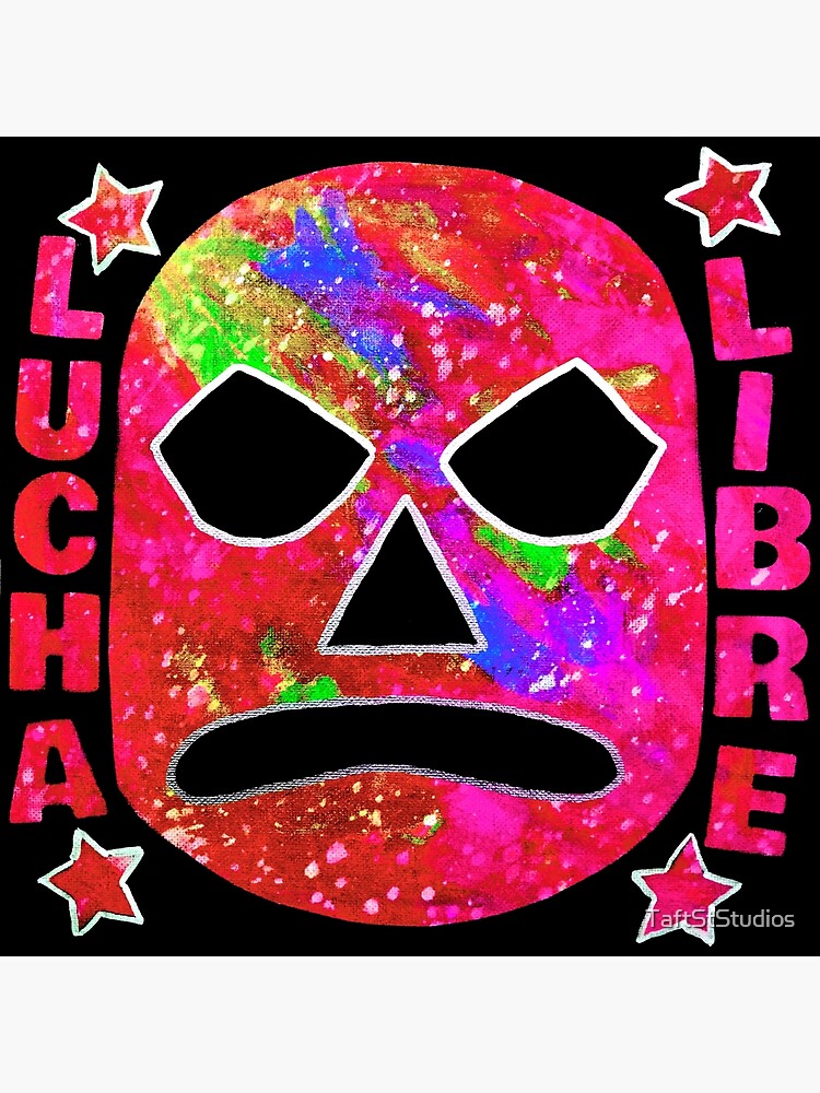 Lucha Libre 4 Stars - original acrylic and spray paint work on 10x10 canvas  Poster for Sale by TaftStStudios