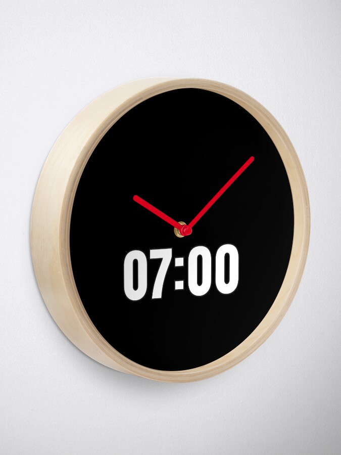 07-00 Time 24 Hours 7am 07-00 Time 24 Hours 7am