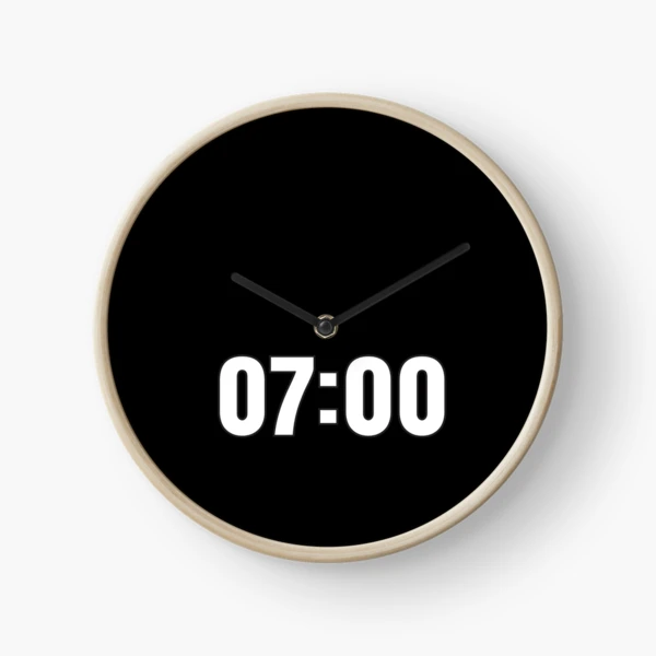 07-00 Time 24 Hours 7am 07-00 Time 24 Hours 7am