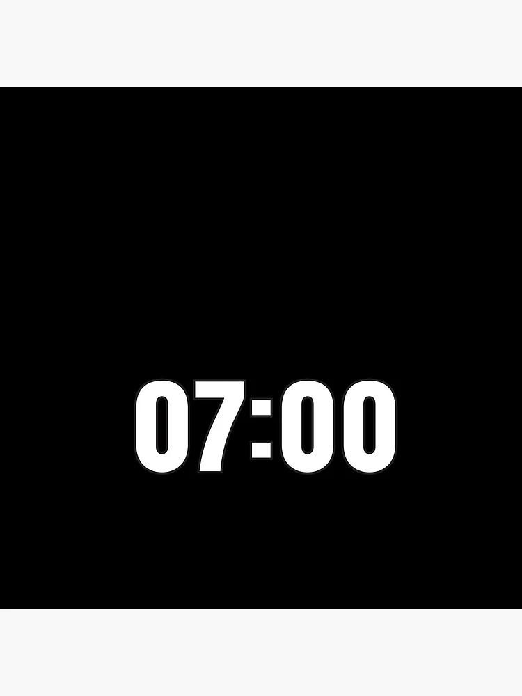07-00 Time 24 Hours 7am 07-00 Time 24 Hours 7am