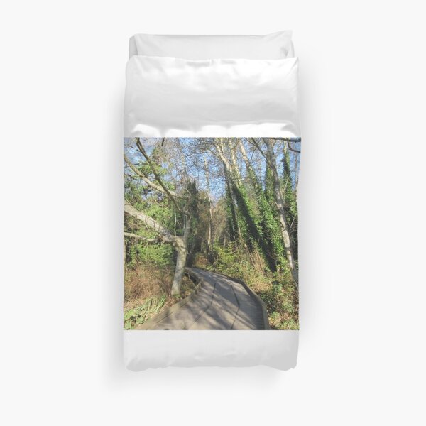 Path Through The Shadow Trees Duvet Cover