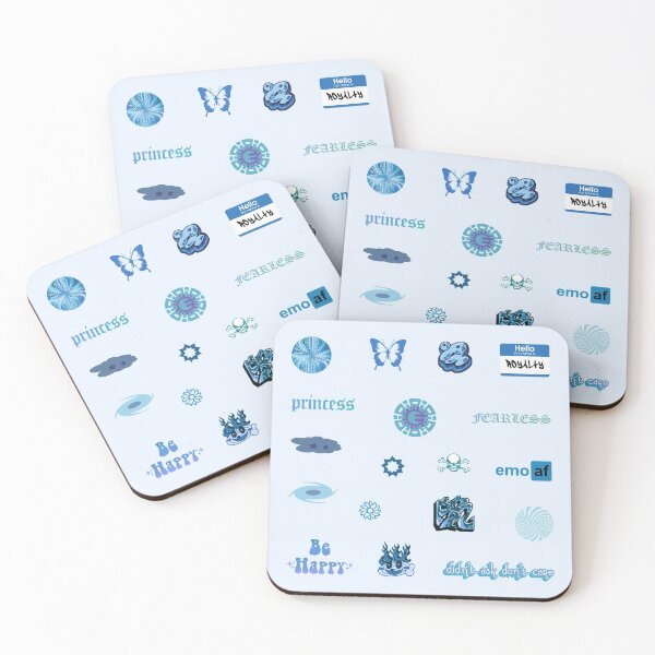 Item preview, Pastel Blue Trendy Variety Pack designed and sold by everything4eva.
