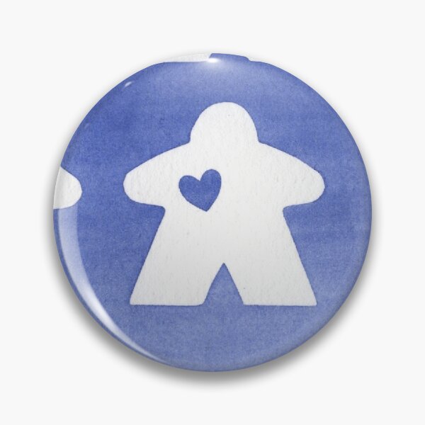Item preview, Watercolor Blue and White Meeple Loving Family | Game Night Art designed and sold by Zab Butler Design.