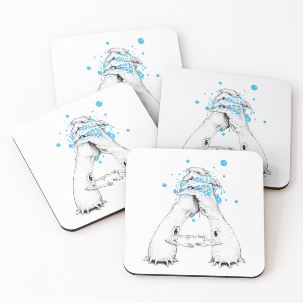 Item preview, Hand Washing & No Hugs designed and sold by TheDepsDoodles.