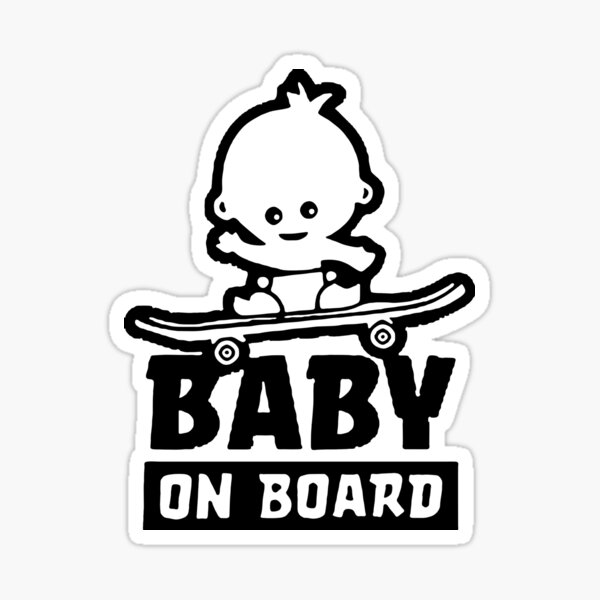 Baby On Board Vans Style Vinyl Sticker – Blunt.One