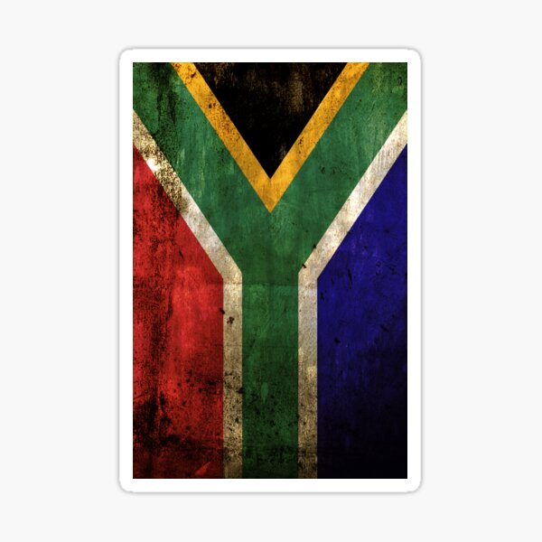 2 x Vinyl Stickers 10cm Rustic South Africa Flag African Vintage Cool Gift #24 