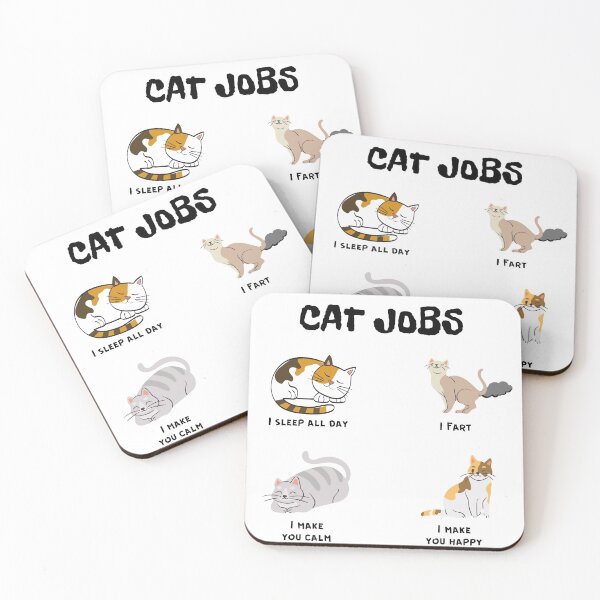 Item preview, Cat Jobs funny design designed and sold by Aedrikan.