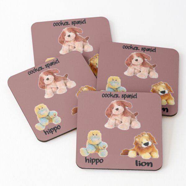 Item preview, Webkinz animal hippo, lion, cocker spaniel designed and sold by Drawartista.