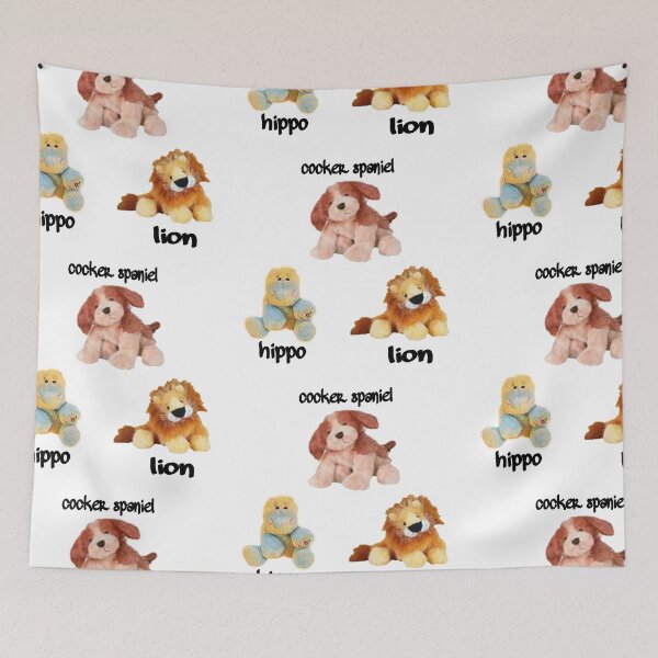 Item preview, Webkinz animal hippo, lion, cocker spaniel designed and sold by Drawartista.