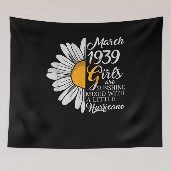 Item preview, March Girl 1939 T 82 Years Old 82nd Birthday Gift  designed and sold by saigeorion.