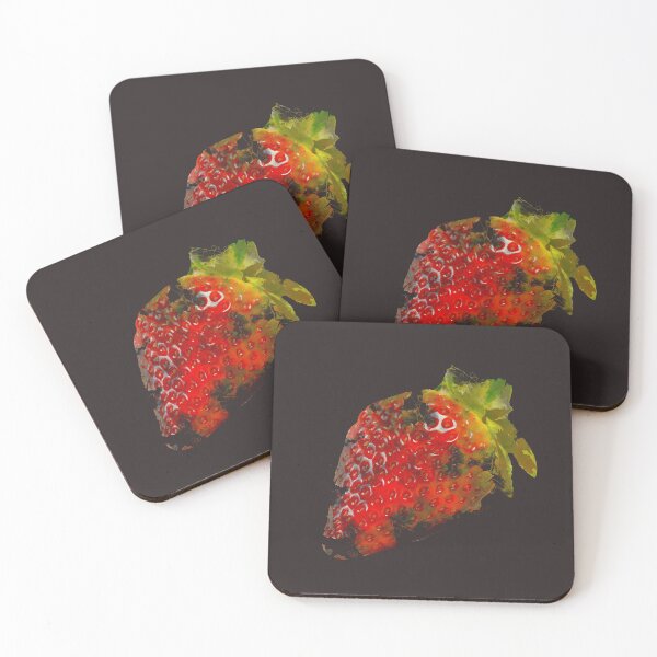 Item preview, Strawberry with watercolor texture. designed and sold by WayProgress.