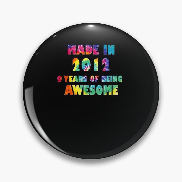Item preview, 9 Years Old 9th Birthday Made 2012 Tie Dye Gift Men Women  designed and sold by saigeorion.