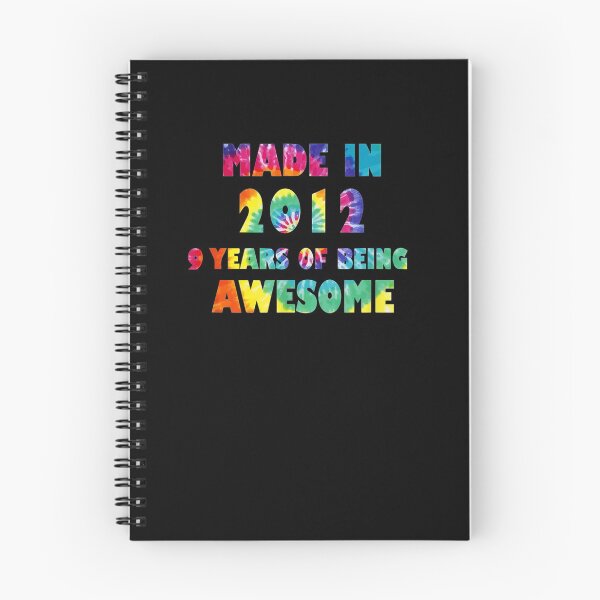 Item preview, 9 Years Old 9th Birthday Made 2012 Tie Dye Gift Men Women  designed and sold by saigeorion.