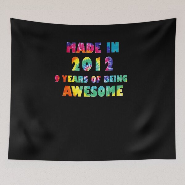 Item preview, 9 Years Old 9th Birthday Made 2012 Tie Dye Gift Men Women  designed and sold by saigeorion.