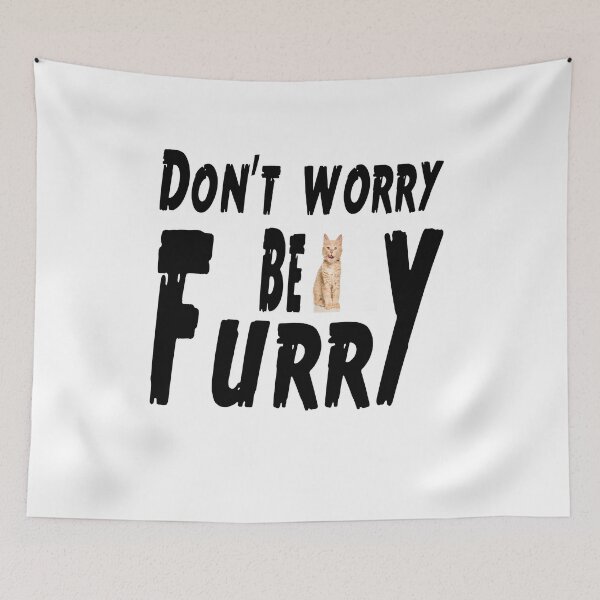 Item preview, Don't worry be furry.sticker designed and sold by khodjaikram20.