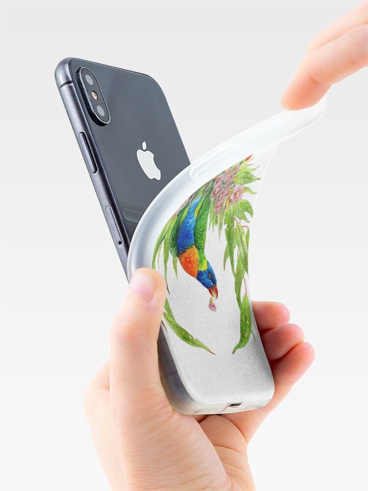Alternate view of Rainbow Lorikeets iPhone Case & Cover