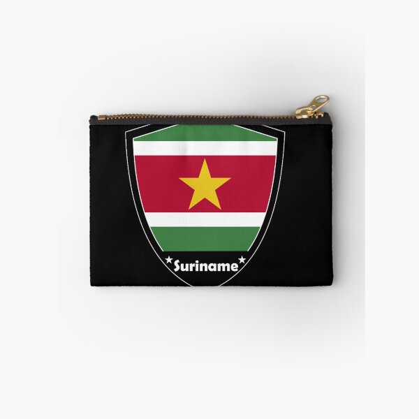 Item preview, Suriname Flag Badge designed and sold by Gina-Driada.