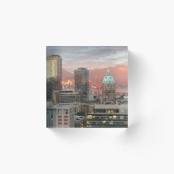 Vancouver City Scene Acrylic Block