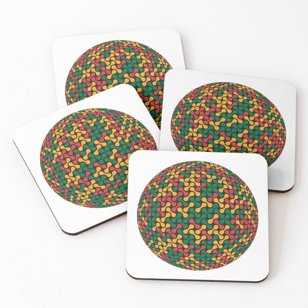 Item preview, Metaballs Pattern Sphere (Rasta Colours) designed and sold by John Uttley.