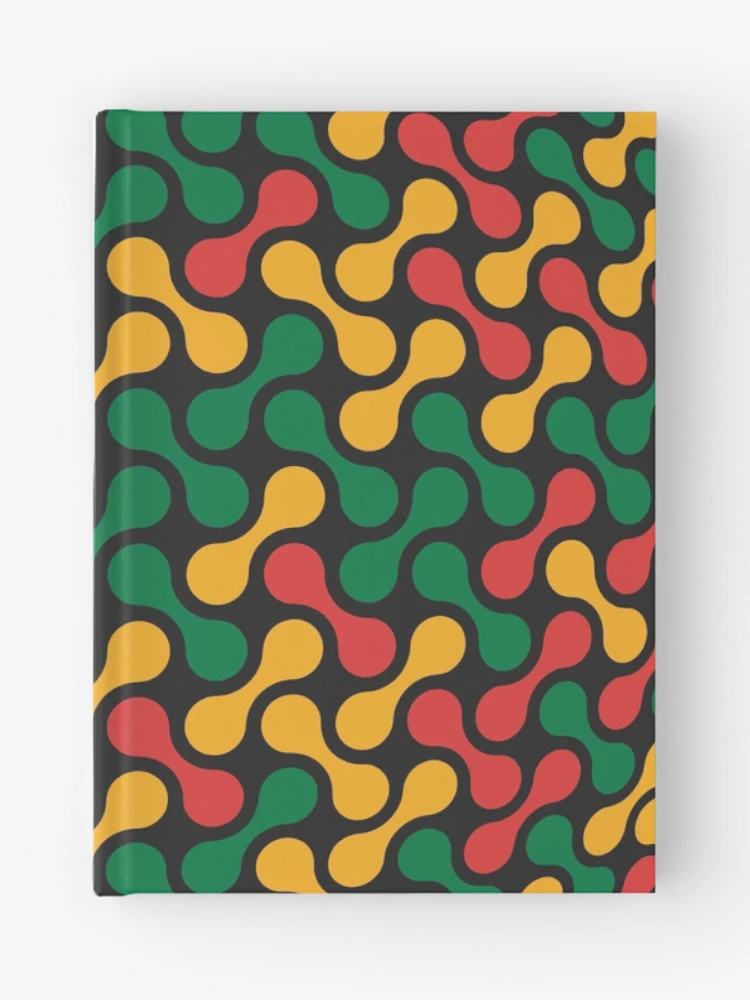 Thumbnail 1 of 3, Journal, Metaballs Pattern Sphere (Rasta Colours) designed and sold by John Uttley.