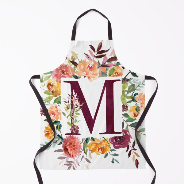 Artikelvorschau, Blumenmonogramm - M. entworfen und verkauft von Amanda-Lakey.