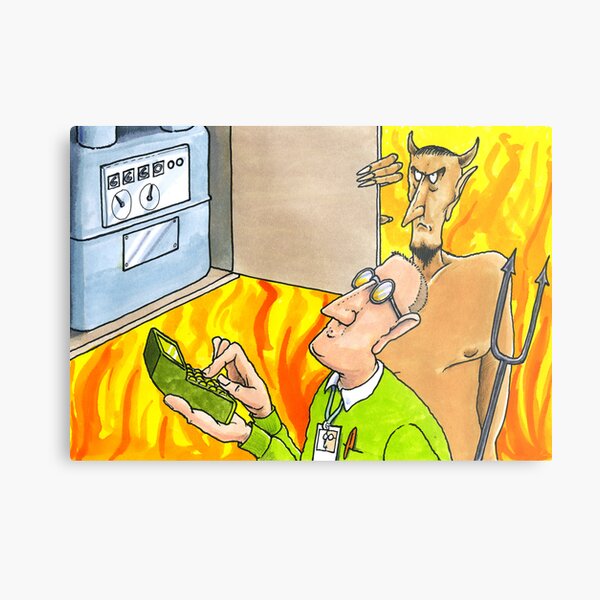 Meter Reader Metal Print